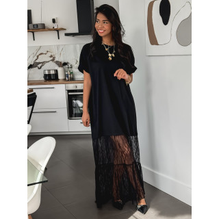 Robe longue Hally - Noir