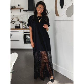 Robe longue Hally - Noir