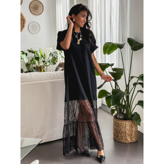 Robe longue Hally - Noir