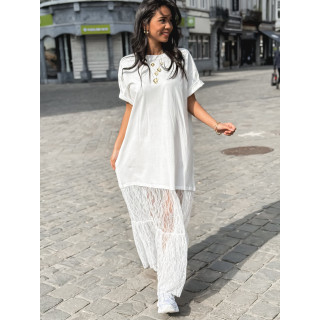 Robe longue Hally - Blanc