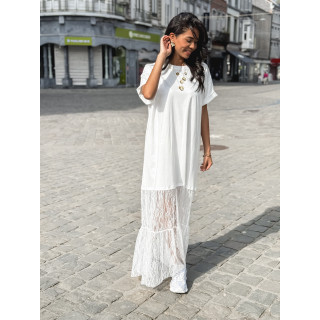 Robe longue Hally - Blanc