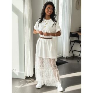 Robe longue Hally - Blanc