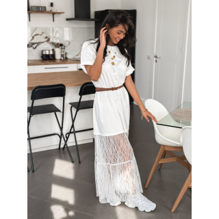 Robe longue Hally - Blanc