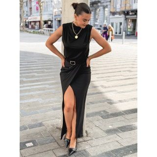 Robe longue Carmine - Noir