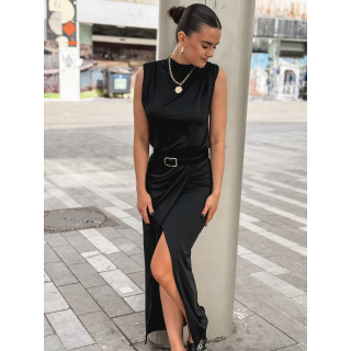 Robe longue Carmine - Noir