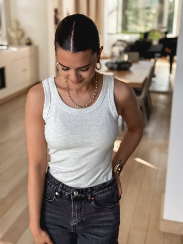 Top Alexia - Gris