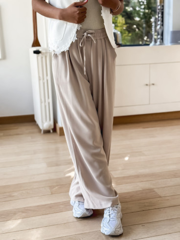 Pantalon fluide Emy - Beige