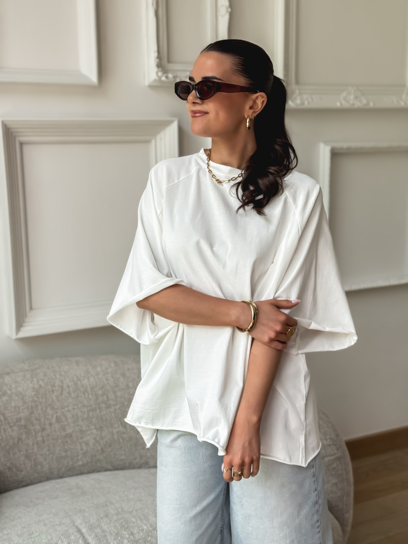 T-shirt oversize Hilary - Blanc