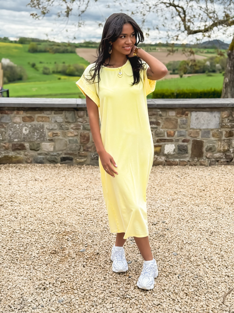 Robe longue Naoko - Jaune