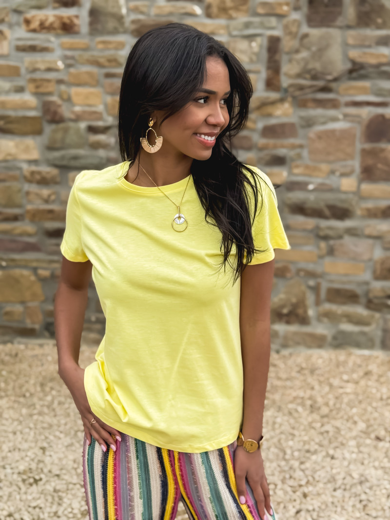 T-shirt Dolly - Jaune