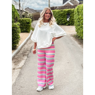Pull manches courtes Cracovie - Blanc