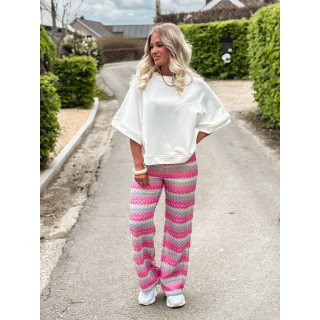 Pull manches courtes Cracovie - Blanc