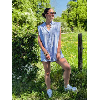 Chemise lignée Manuella - Bleu