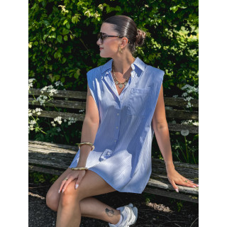 Chemise lignée Manuella - Bleu