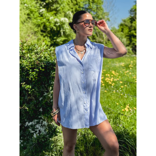 Chemise lignée Manuella - Bleu