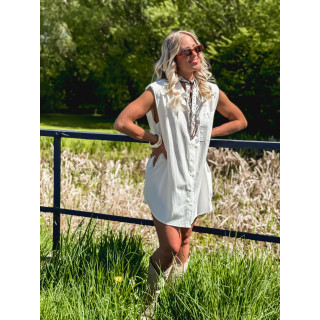 Chemise lignée Manuella - Blanc
