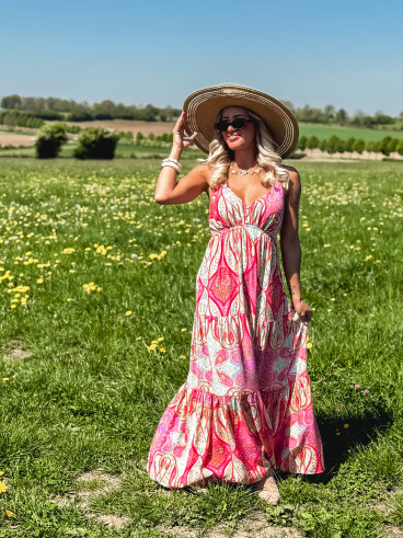 Robe longue Lolie - Multicolore