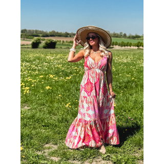 Robe longue Lolie - Multicolore