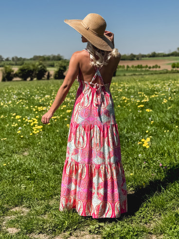 Robe longue Lolie - Multicolore