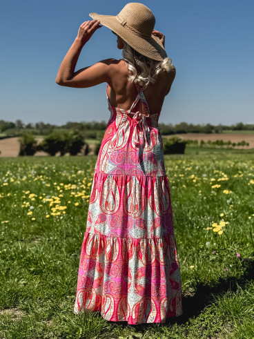 Robe longue Lolie - Multicolore
