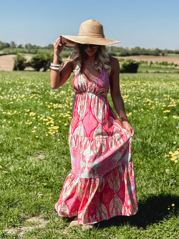 Robe longue Lolie - Multicolore