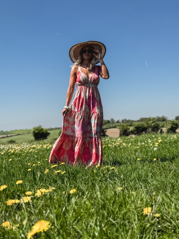 Robe longue Lolie - Multicolore