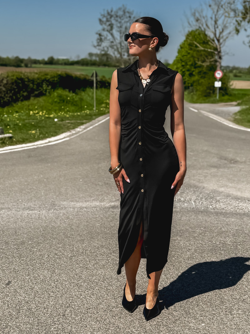 Robe longue Aurélie - Noir