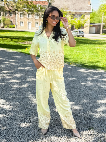 Pantalon Fiorella - Jaune