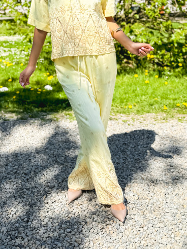 Pantalon Fiorella - Jaune
