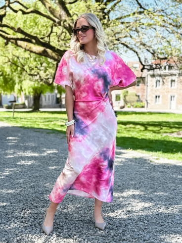 Robe longue Alicia - Rose