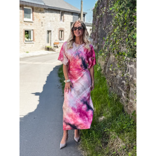 Robe longue Alicia - Rose