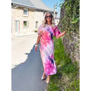 Robe longue Alicia - Rose
