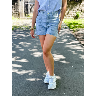Short en jeans Estela - Bleu