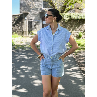 Short en jeans Estela - Bleu
