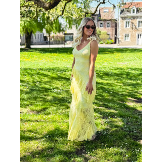 Robe en longue Sally - Jaune