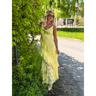 Robe en longue Sally - Jaune
