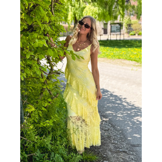 Robe en longue Sally - Jaune