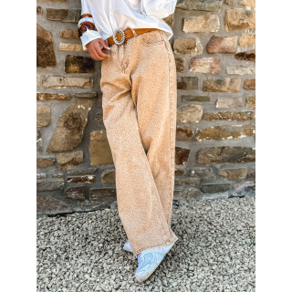Jeans à motifs Louane - Camel