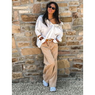 Jeans à motifs Louane - Camel