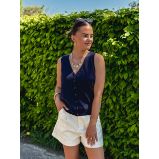 Gilet sans manches Iris - Bleu marine
