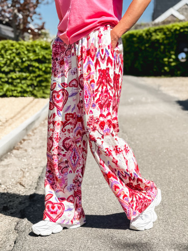 Pantalon à motifs Willow - Fuchsia