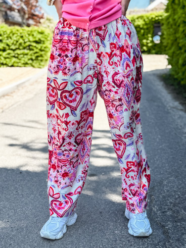 Pantalon à motifs Willow - Fuchsia