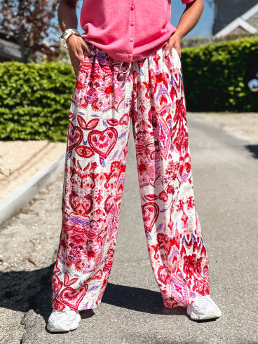 Pantalon à motifs Willow - Fuchsia