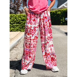 Pantalon à motifs Willow - Fuchsia