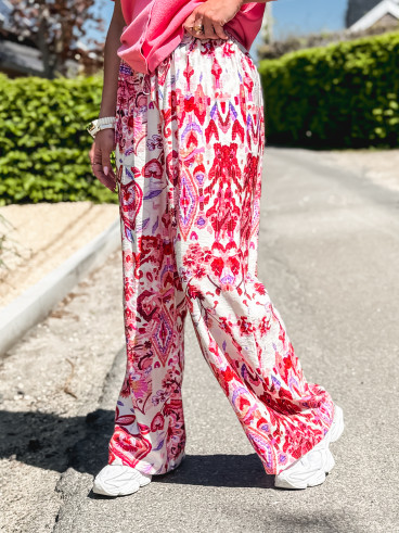 Pantalon à motifs Willow - Fuchsia