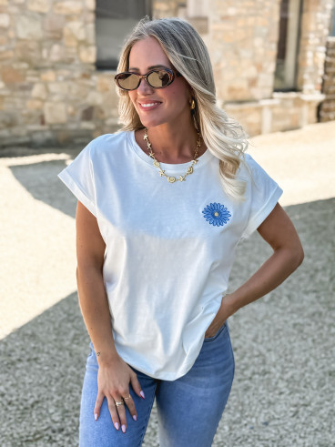 T-shirt Aïcha - Blanc