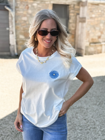 T-shirt Aïcha - Blanc