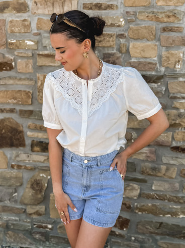 Chemisier Linette - Blanc