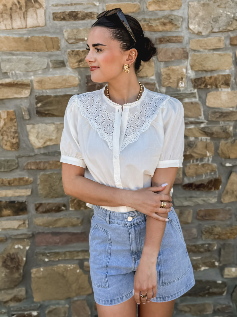 Chemisier Linette - Blanc
