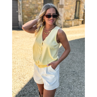 Gilet sans manches Iris - Jaune